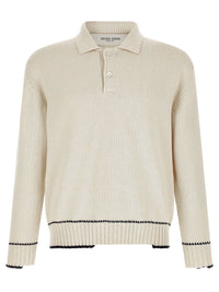 GOLDEN GOOSE Polo In Cotone Con Bordi A Contrasto Women