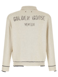 GOLDEN GOOSE Polo In Cotone Con Bordi A Contrasto Women