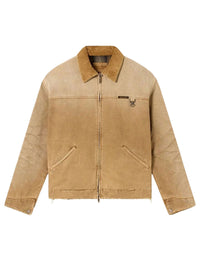 GOLDEN GOOSE Giacca Reversibile Unisex In Cotone Beige Con Motivo Check Women