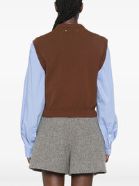 GOLDEN GOOSE Golden Goose Women Gilet Roby In Maglia Di Lana A Scacchi