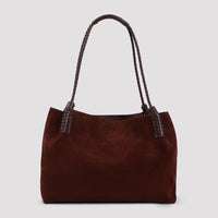 Etro Libra Medium Suede Shopping Bag Women