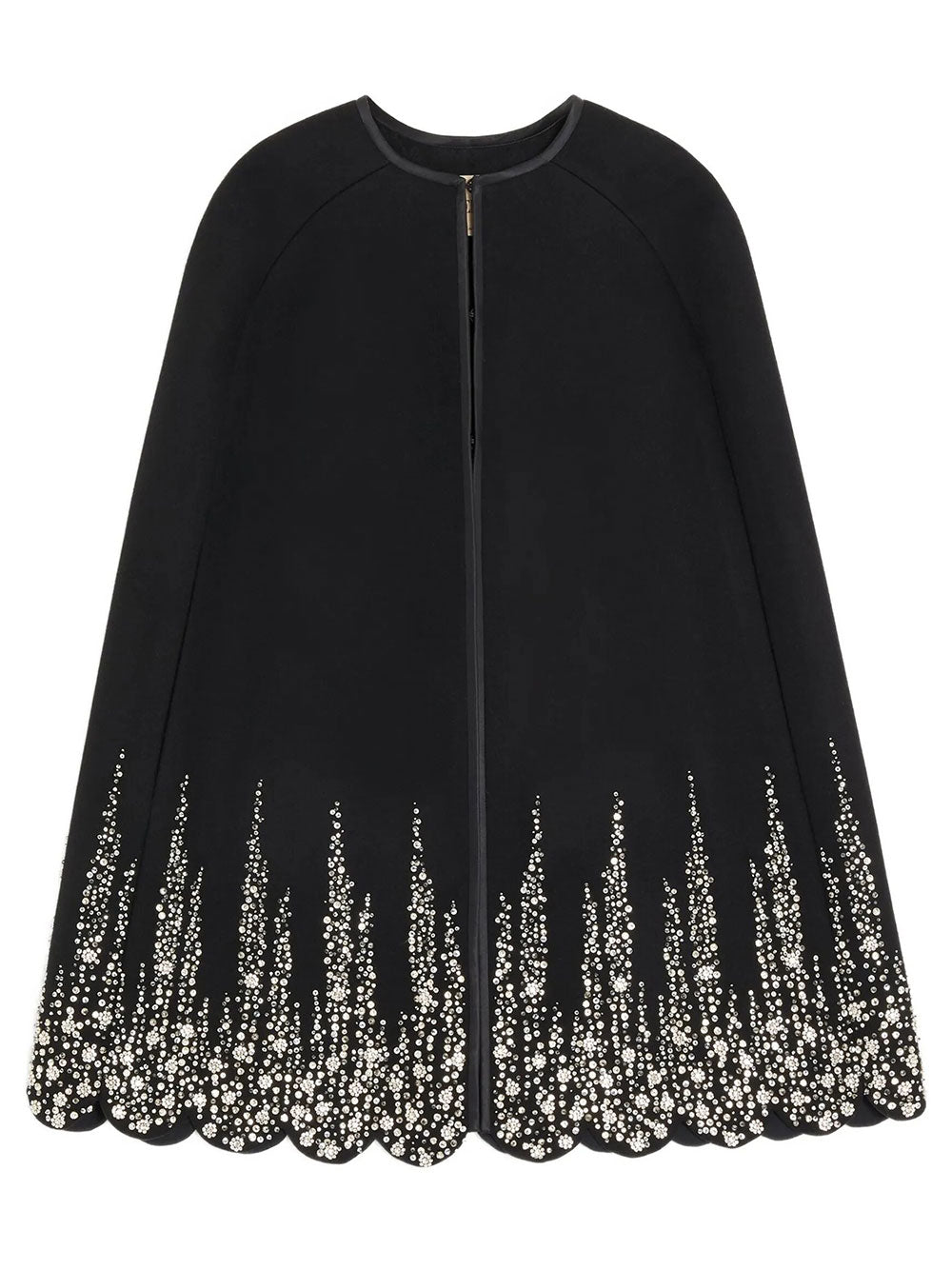 Valentino Garavani Women Cappa In Compact Drap Ricamata