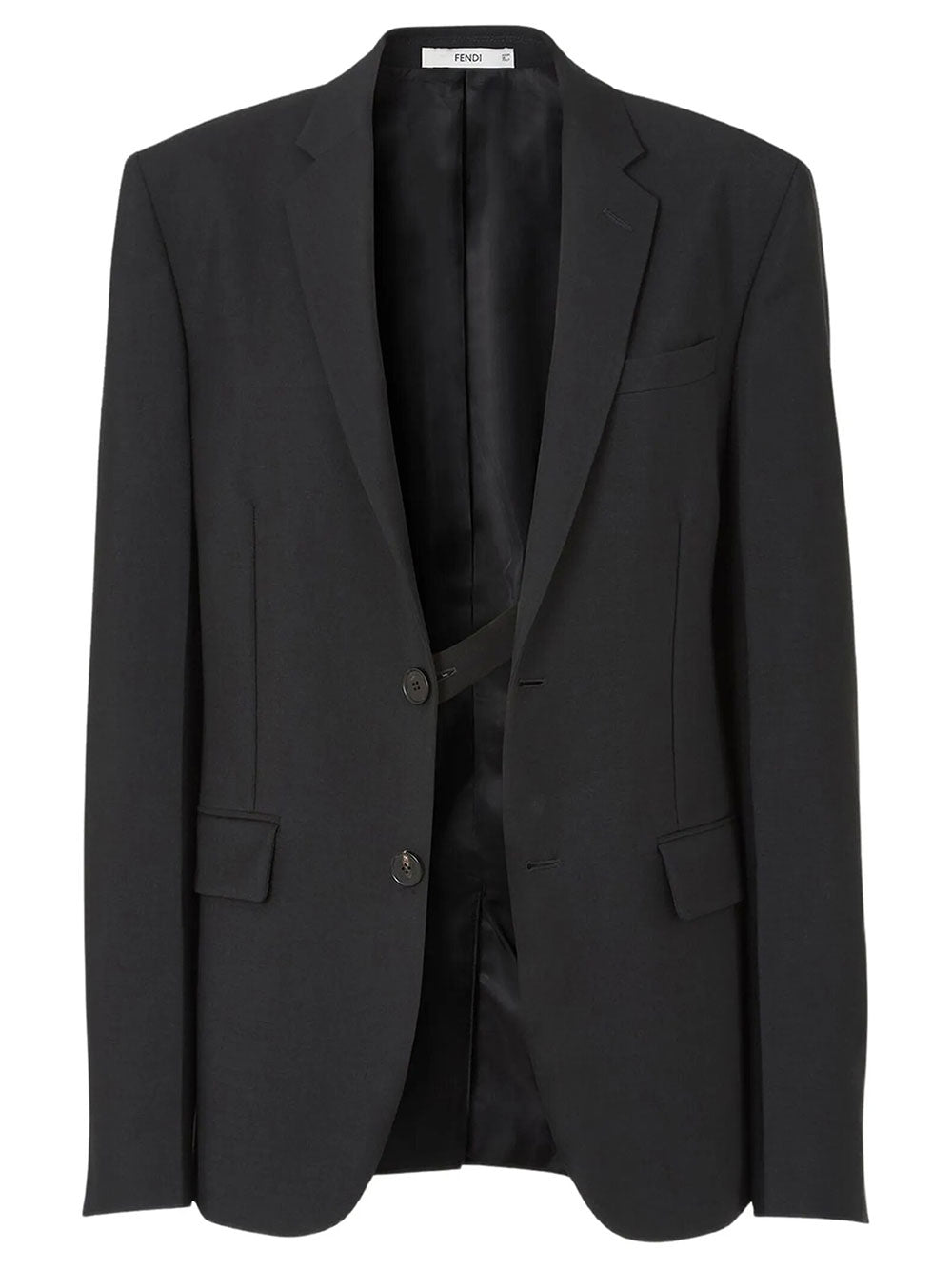 FENDI Blazer Monopetto In Kid Mohair Women