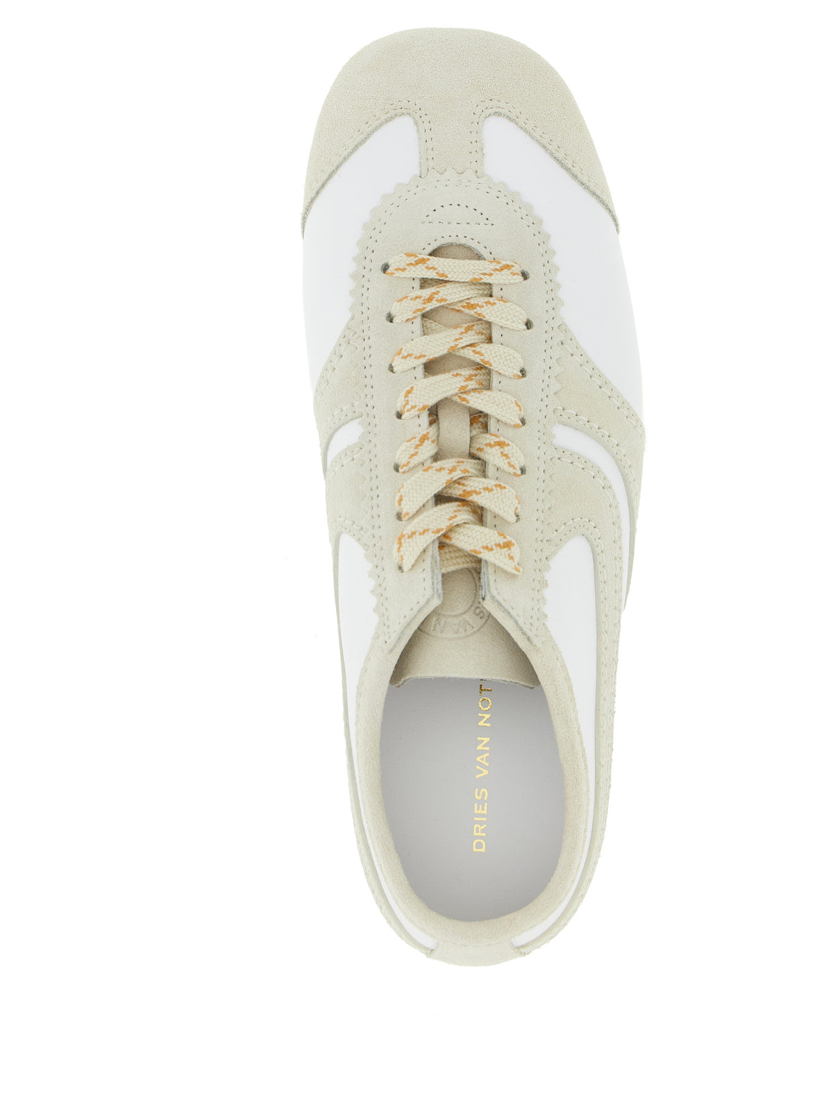 Dries Van Noten Men Leather And Suede Sneakers