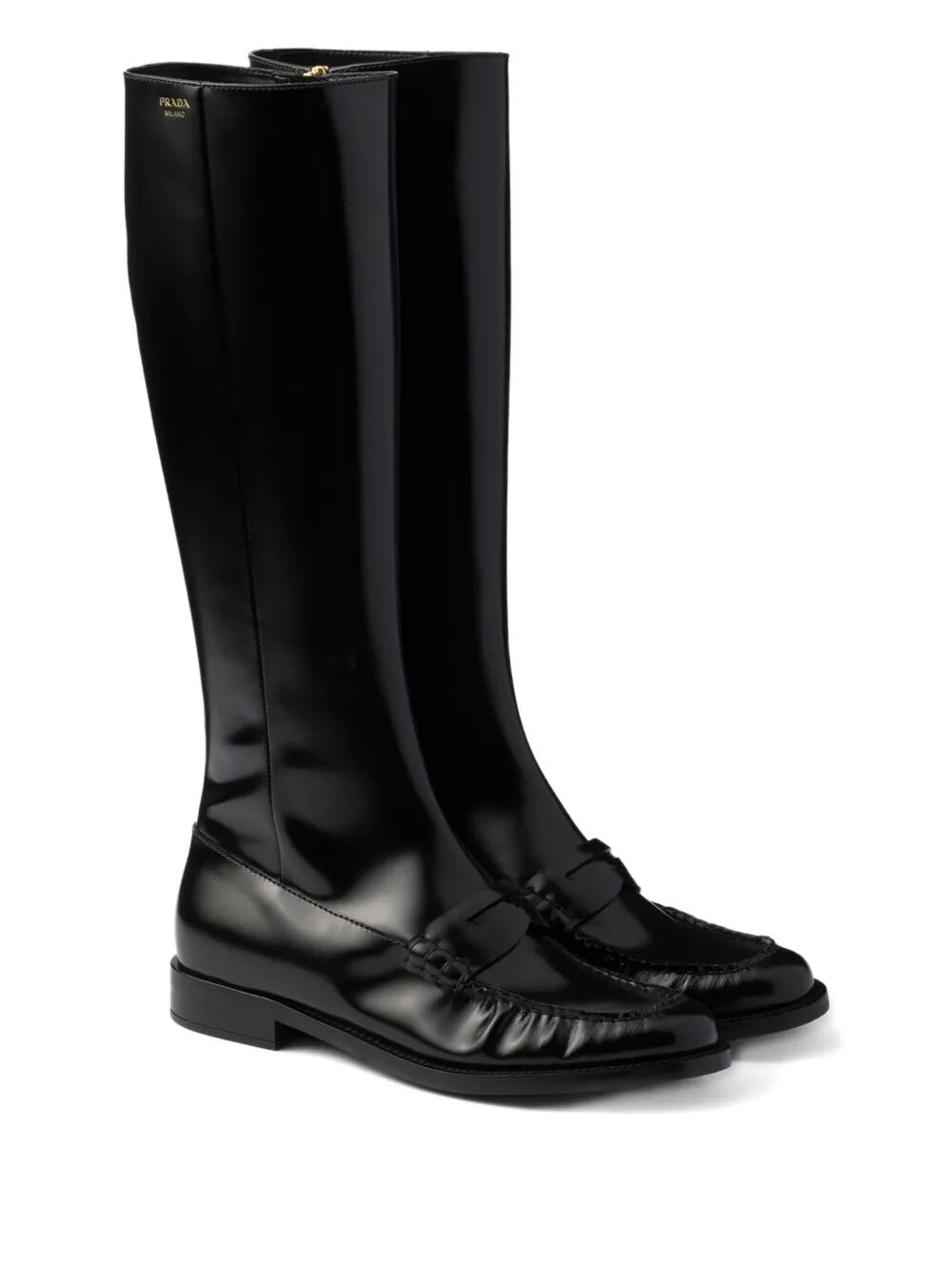 PRADA Leather Loafers Boots Women