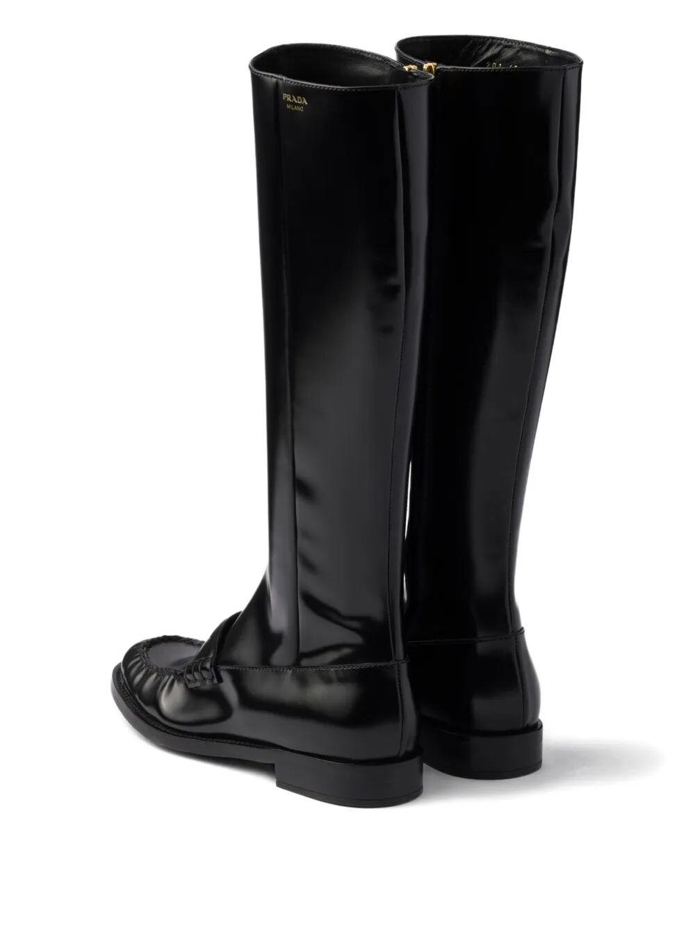 PRADA Leather Loafers Boots Women