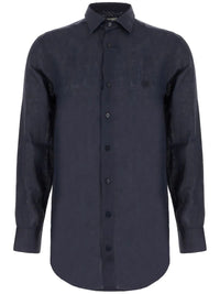 ETRO Linen Shirt With Pegaso Embroidery Women