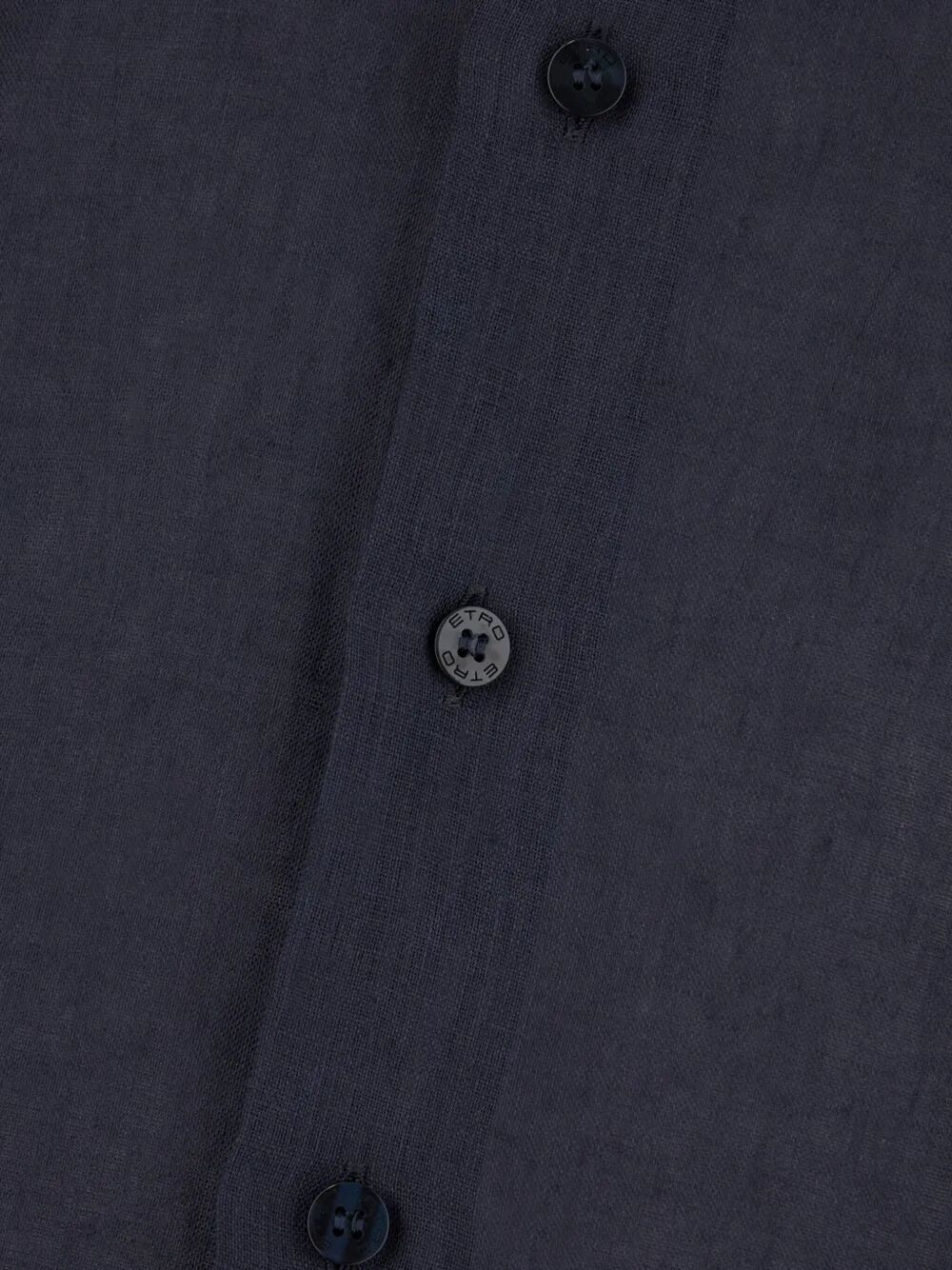 ETRO Etro Men Linen Shirt With Pegaso Embroidery