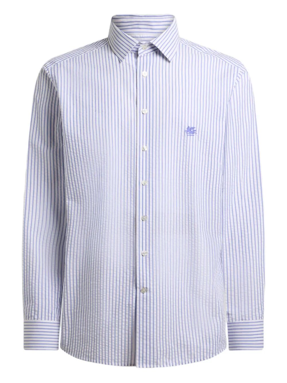 ETRO Striped Cotton Seersucker Shirt Women