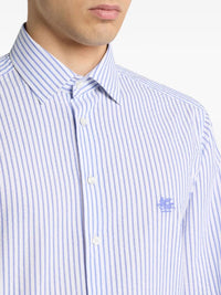 ETRO Etro Men Striped Cotton Seersucker Shirt