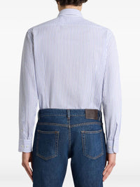 ETRO Etro Men Striped Cotton Seersucker Shirt