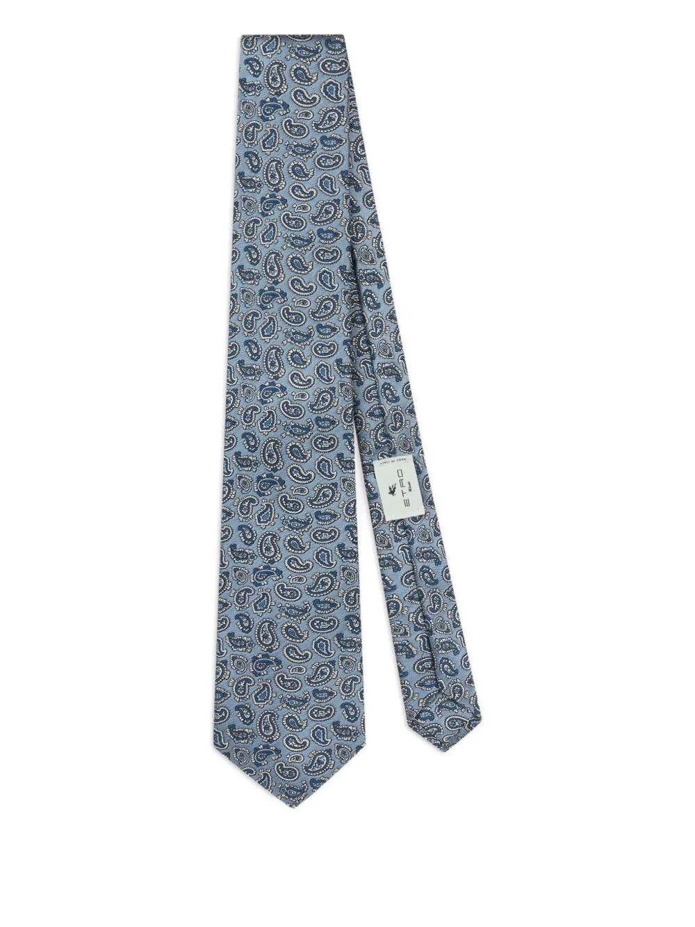 ETRO Silk Jacquard Tie With Micro Paisley Motif Women