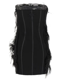 The Attico Women Lace And Feather Dress
