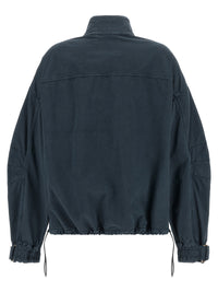 The Attico Women Blue Utility Bomber Jacket