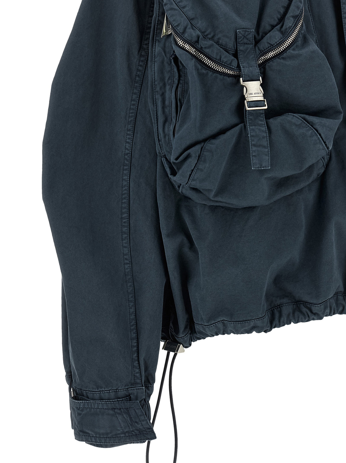 The Attico Women Blue Utility Bomber Jacket