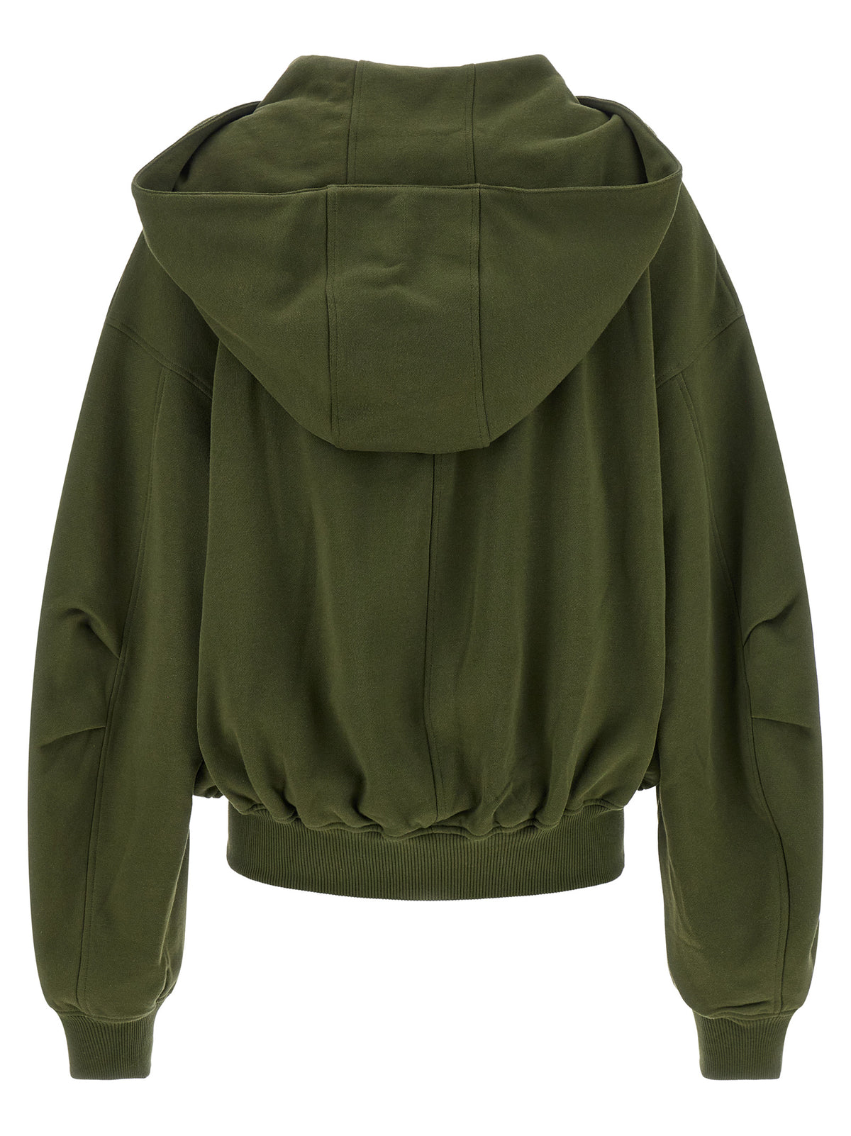 The Attico Women Green Fleece Hoodie