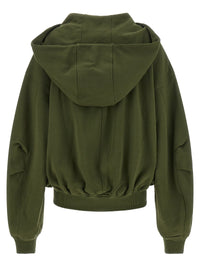 The Attico Women Green Fleece Hoodie