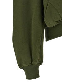 The Attico Women Green Fleece Hoodie