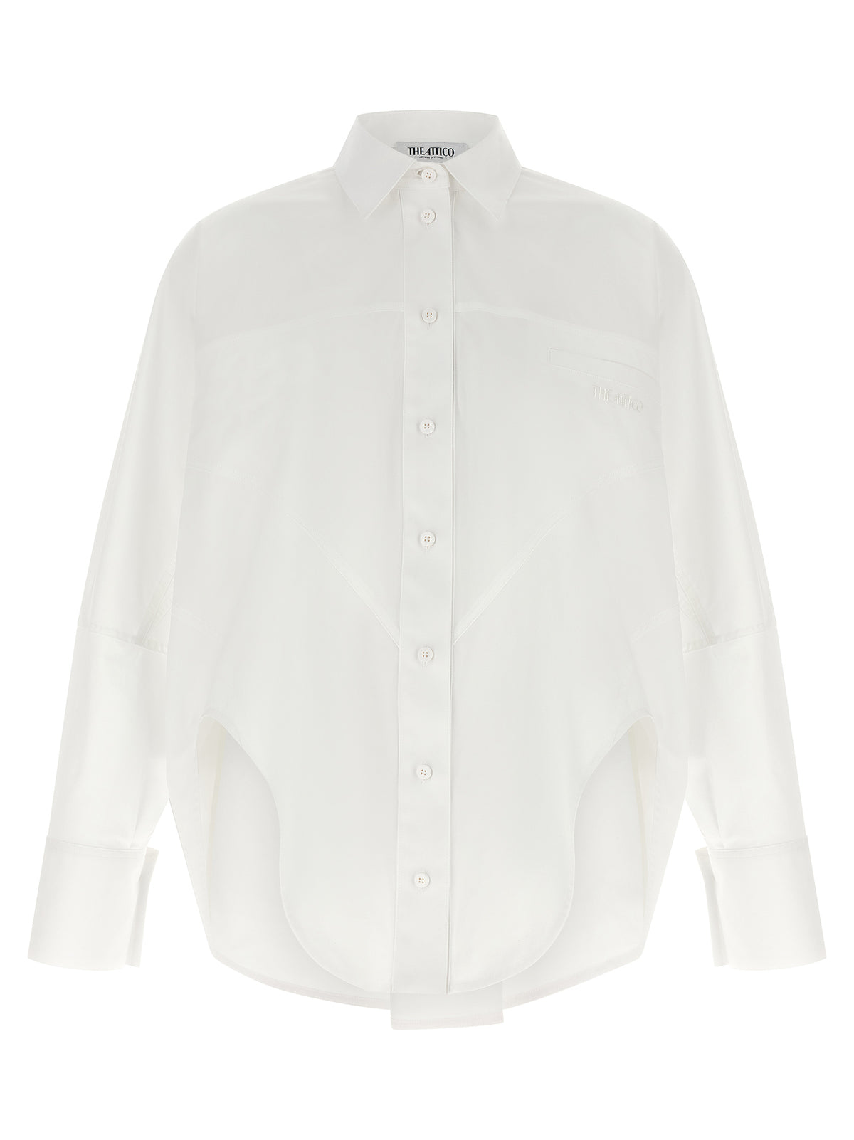 The Attico Women Shaped Hem Shirt