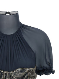 The Attico Women Jewel Embroidery Top