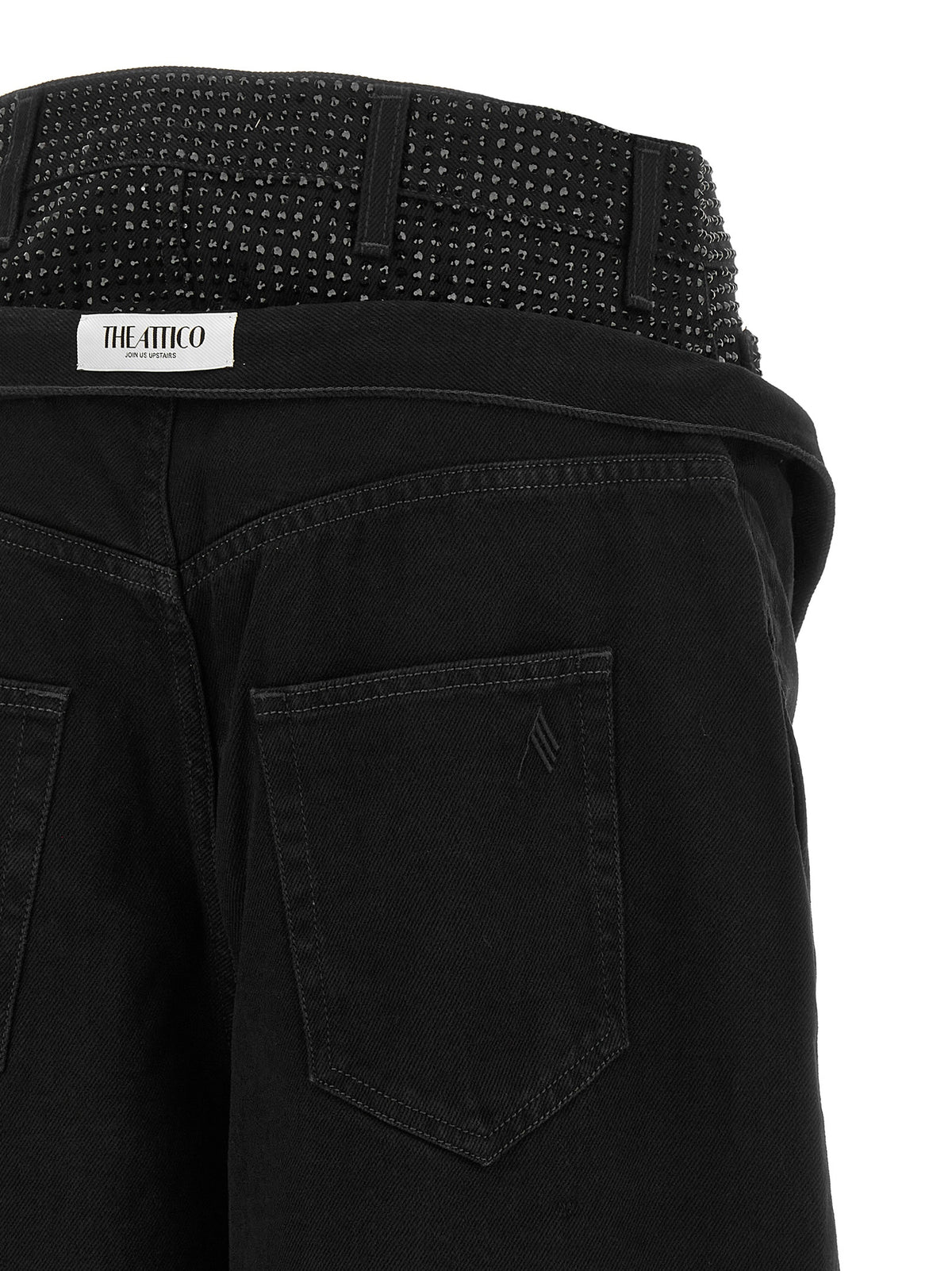 The Attico Women Crystal Insert Jeans