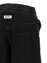 The Attico Women Crystal Insert Jeans
