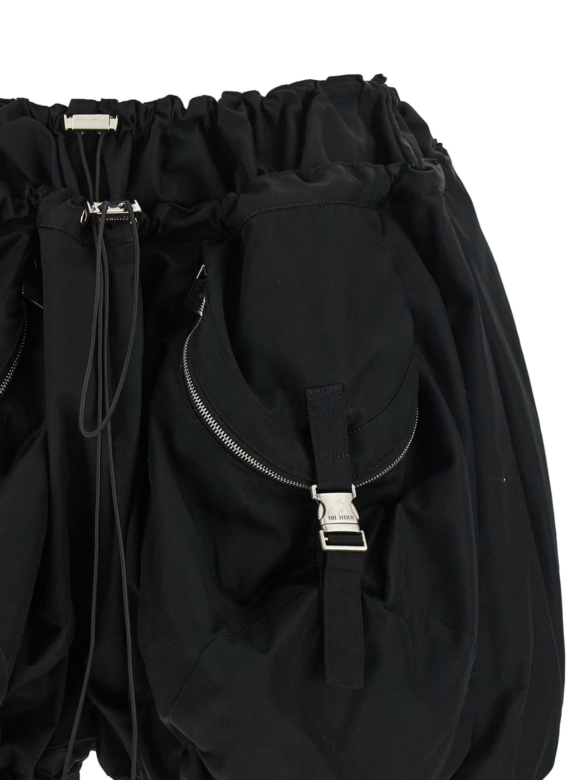 The Attico Women Black Utility Shorts