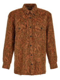 DRIES VAN NOTEN Dries Van Noten Men Shaggy Fringed Shirt