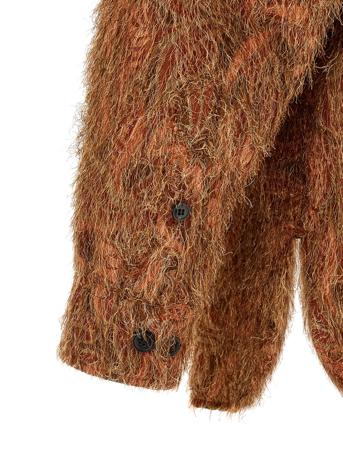 DRIES VAN NOTEN Dries Van Noten Men Shaggy Fringed Shirt