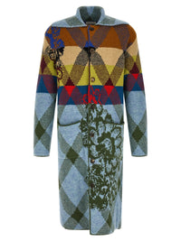 DRIES VAN NOTEN Dries Van Noten Men Patchwork Intarsia Cardigan