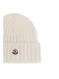 Moncler Women Wool Beanie With Logo