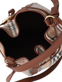 Burberry Women Mini Check Bucket Bag