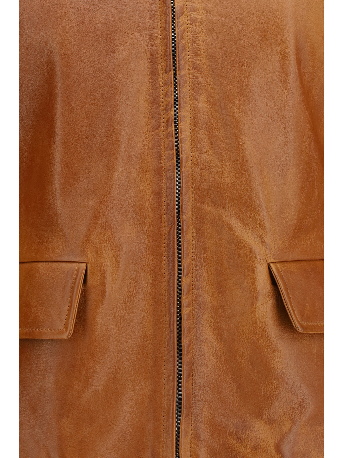 Marni Women Glossy Leather Jacket With Back Martingale