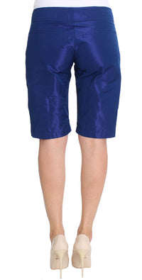 Ermanno Scervino Blue Above Knees Bermuda Women's Shorts