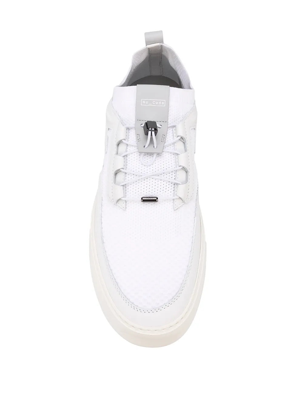 Tods Leather Mesh No-Code Low-Top Sneakers White