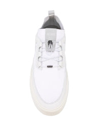 Tods Leather Mesh No-Code Low-Top Sneakers White