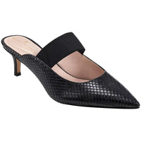 Myna 3 Womens Faux Leather Slip On Kitten Heels