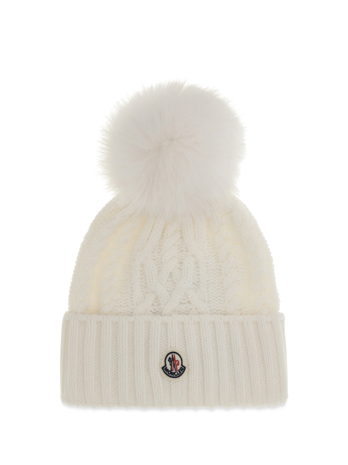 Moncler Women Wool And Cashmere Beanie With Pom-Pom