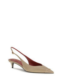 Valentino Garavani Women Vlogo Signature Kitten-Heel Slingback Pumps