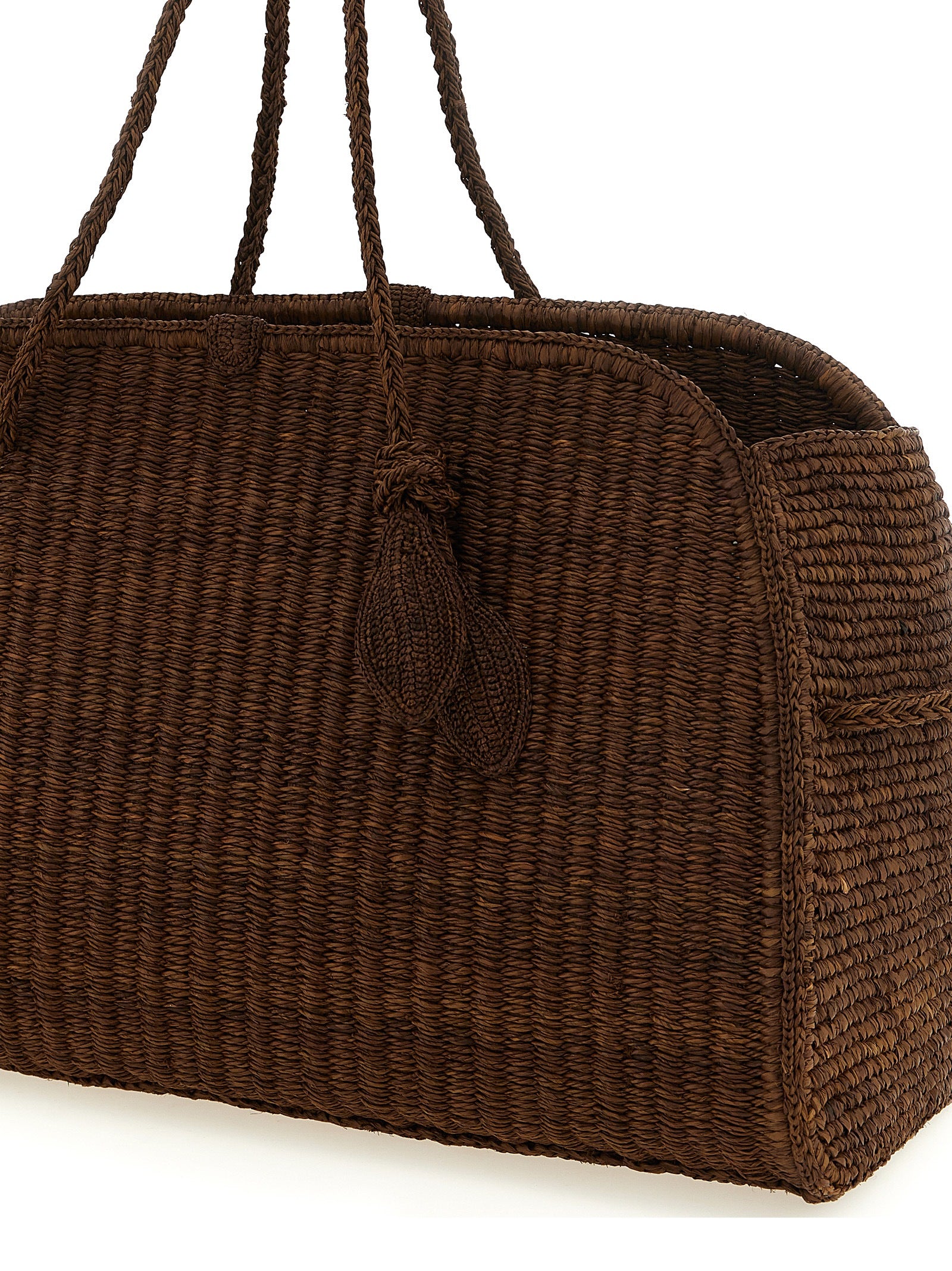 JACQUEMUS Jacquemus Women 'Le Grand Turismo Raphia' Shopping Bag