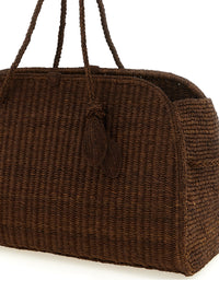JACQUEMUS Jacquemus Women 'Le Grand Turismo Raphia' Shopping Bag