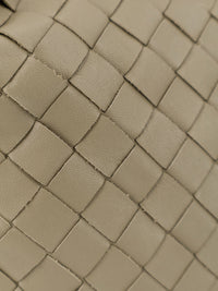 Bottega Veneta Women Mini Hop Leather Crossbody Bag With Intrecciato Pattern