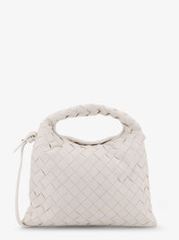 Bottega Veneta Women Mini Hop Leather Crossbody Bag With Intrecciato Pattern