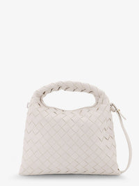 Bottega Veneta Women Mini Hop Leather Crossbody Bag With Intrecciato Pattern