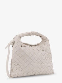 Bottega Veneta Women Mini Hop Leather Crossbody Bag With Intrecciato Pattern