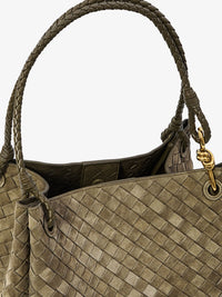Bottega Veneta Women Parachute Large Suede Shoulder Bag