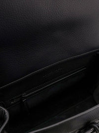 Bottega Veneta Men Andiamo Leather Shoulder Bag With Intrecciato Pattern