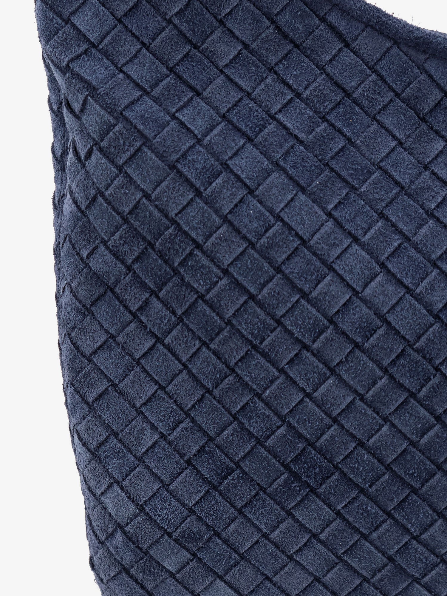 Bottega Veneta Men Veneto Suede Crossbody Bag With Intrecciato Motif