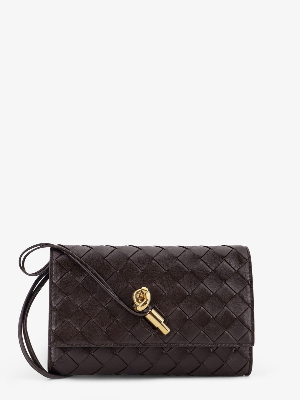 Bottega Veneta Women Andiamo Crossbody Bag With Intrecciato Pattern
