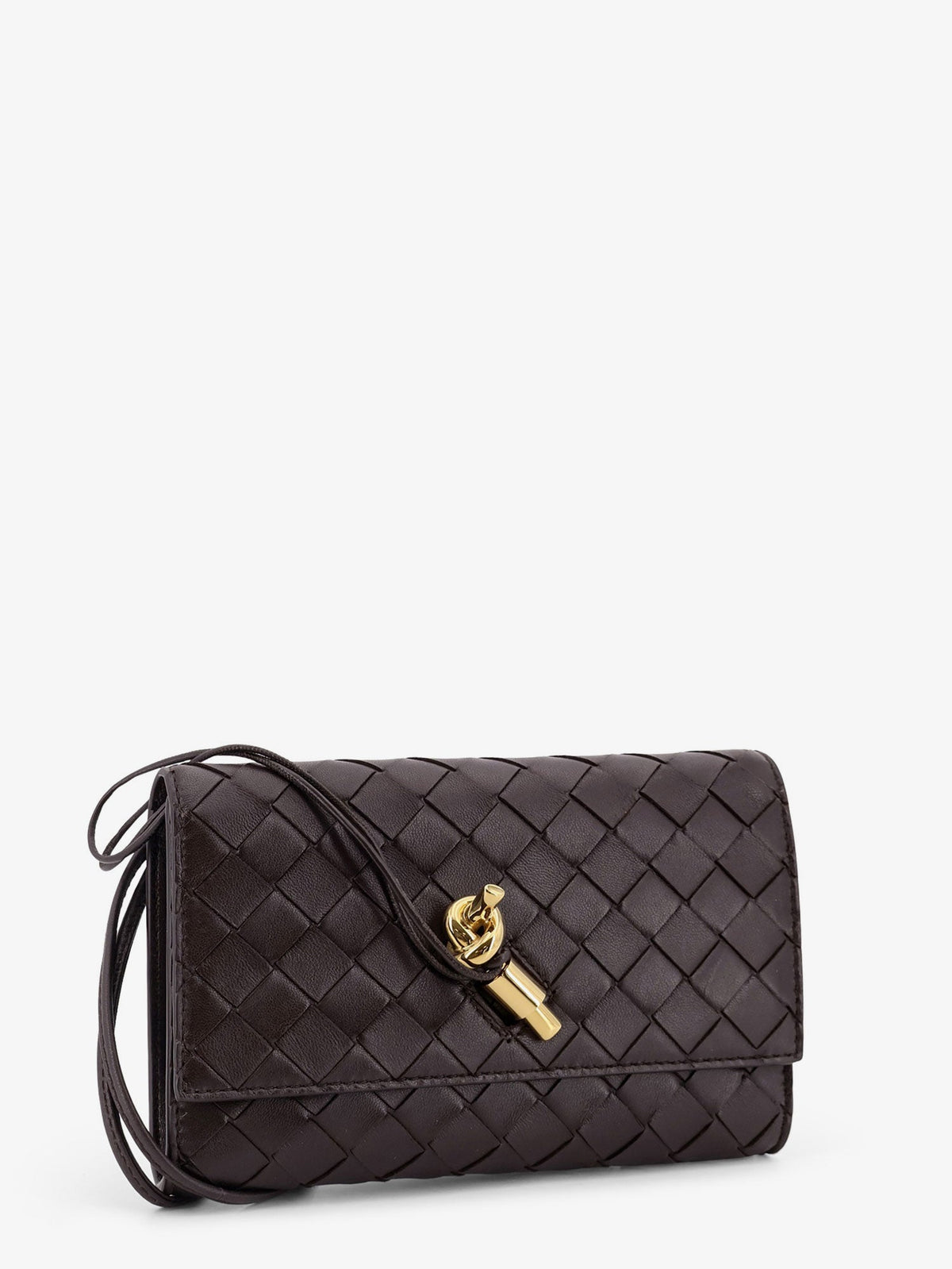 Bottega Veneta Women Andiamo Crossbody Bag With Intrecciato Pattern